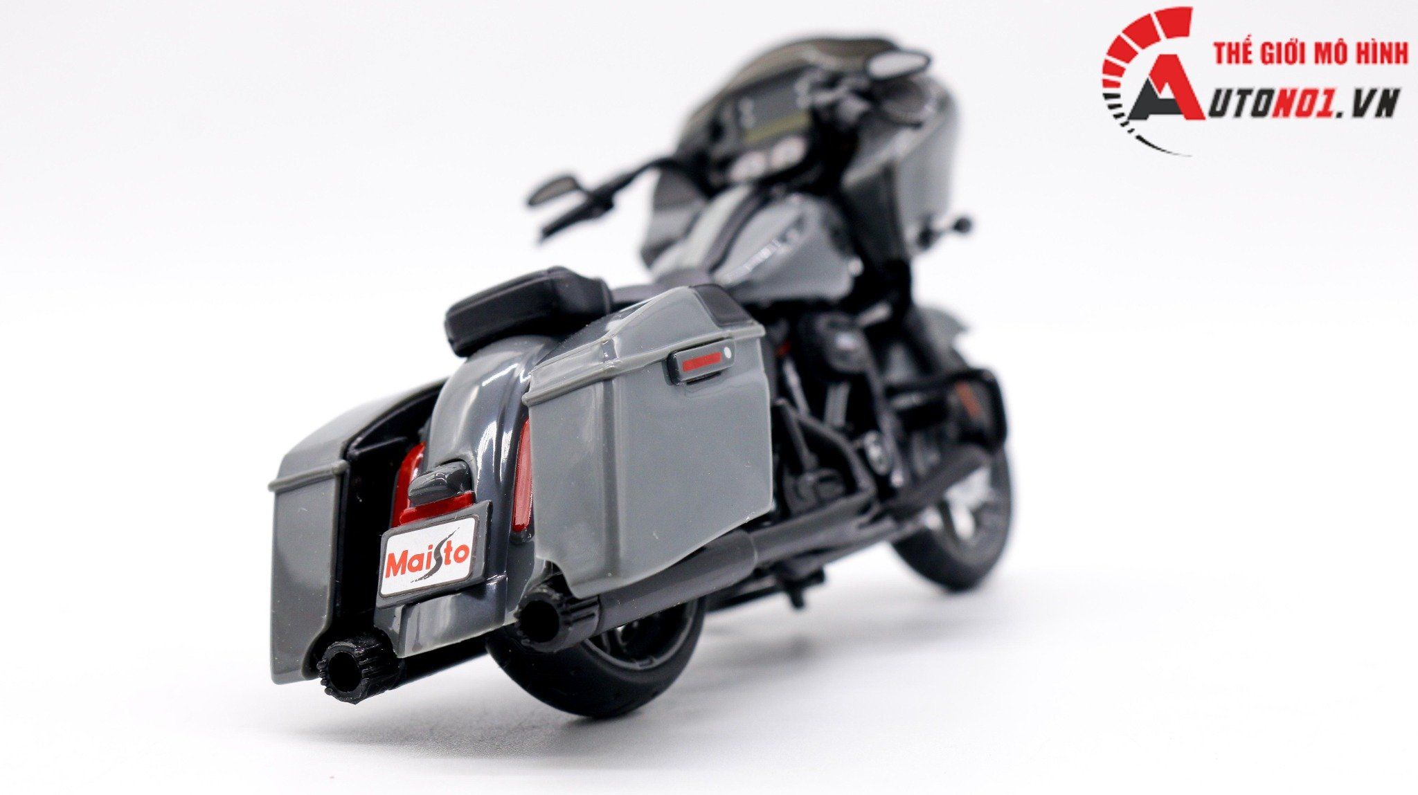  Mô hình xe Harley Davidson 2018 cvo road glide grey 1:18 Maisto 7373A 