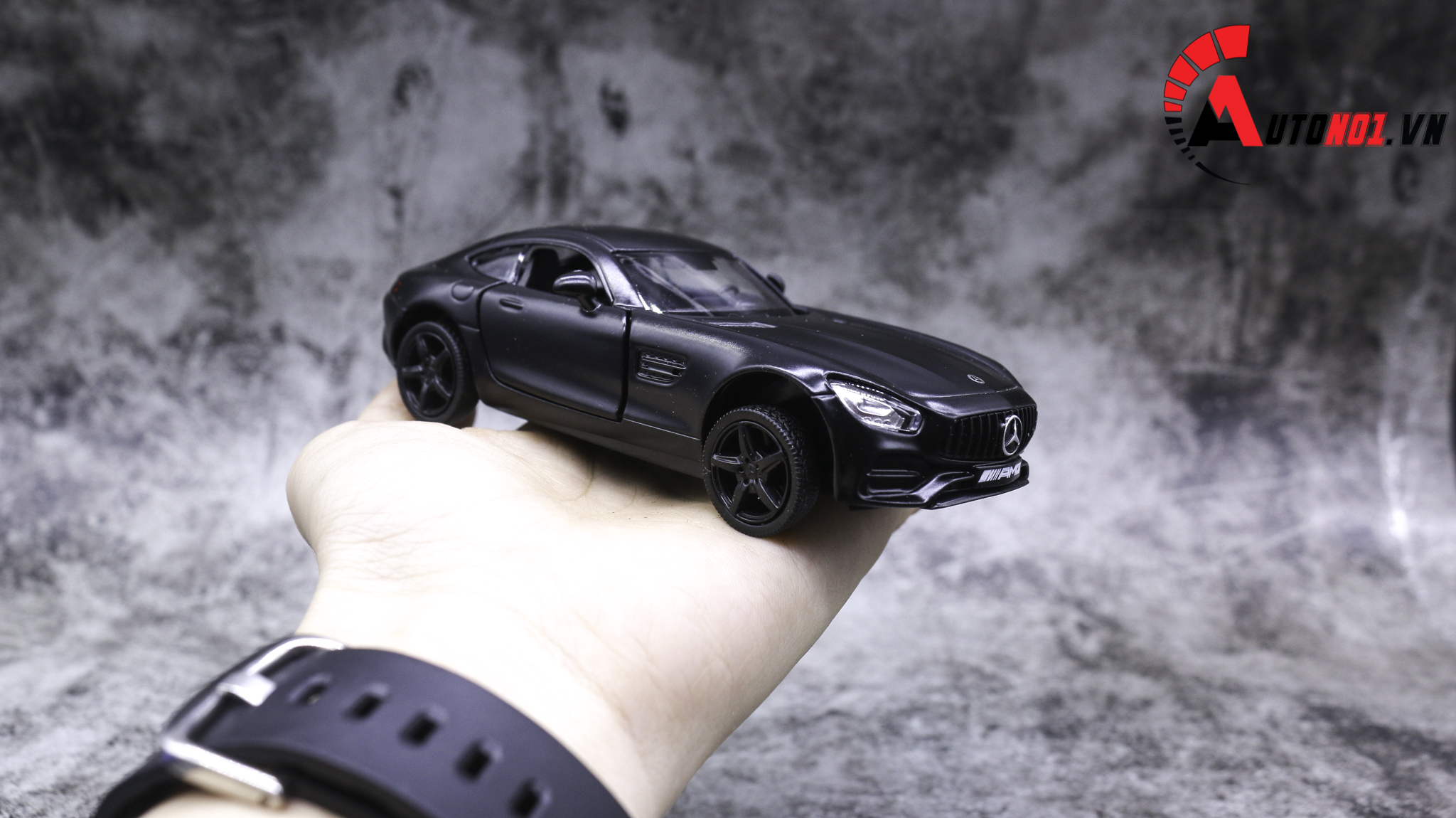  Mô hình xe Mercedes Benzs Amg GTS Black 1:36 Alloy 7607 