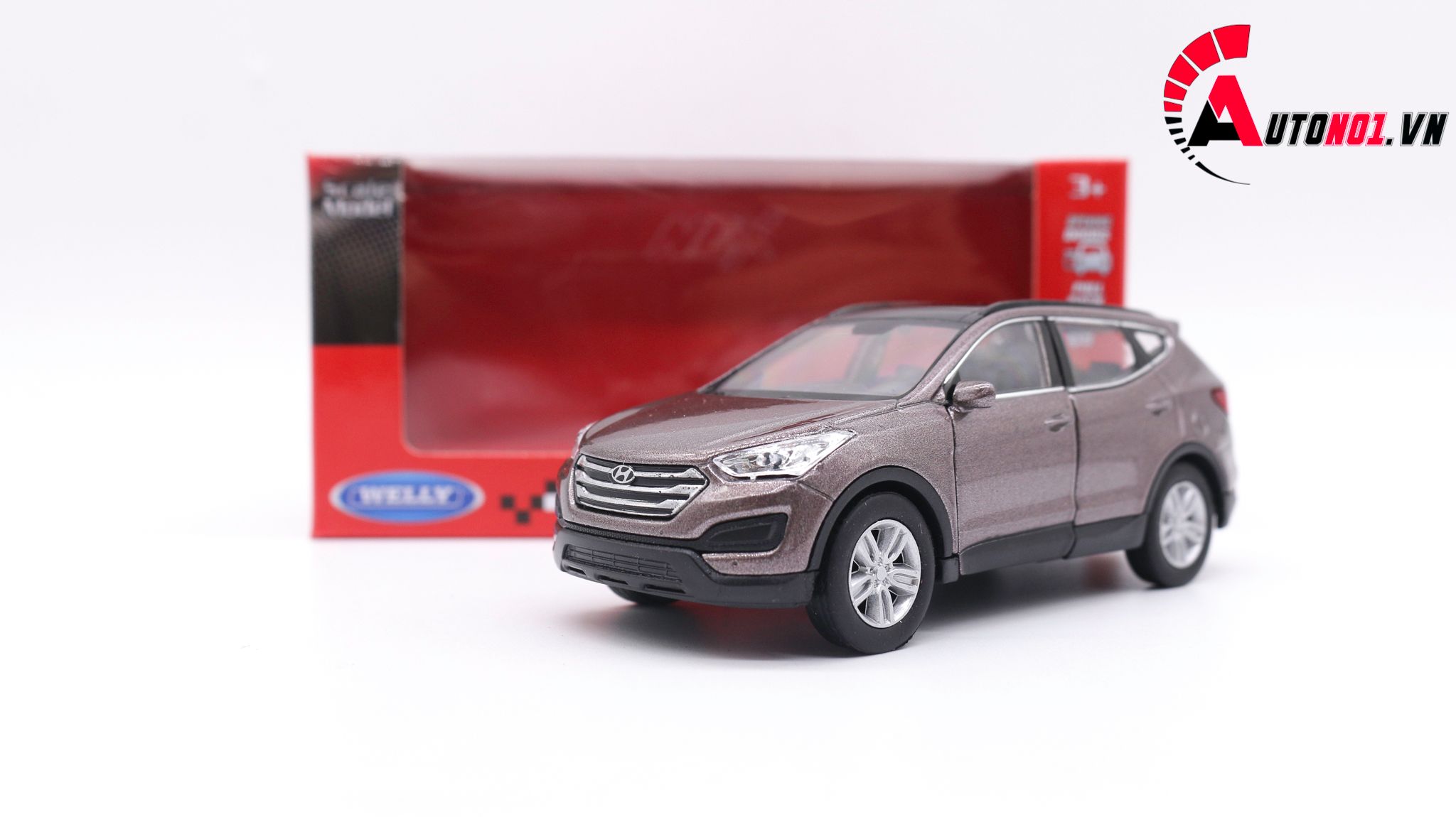  Mô hình xe Hyundai Santafe Brown 1:36 Welly 2052 