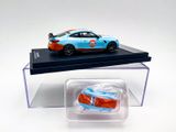  Mô hình xe BMW M4 Gulf, Pink Pig box camping tỉ lệ 1:64 Time micro 