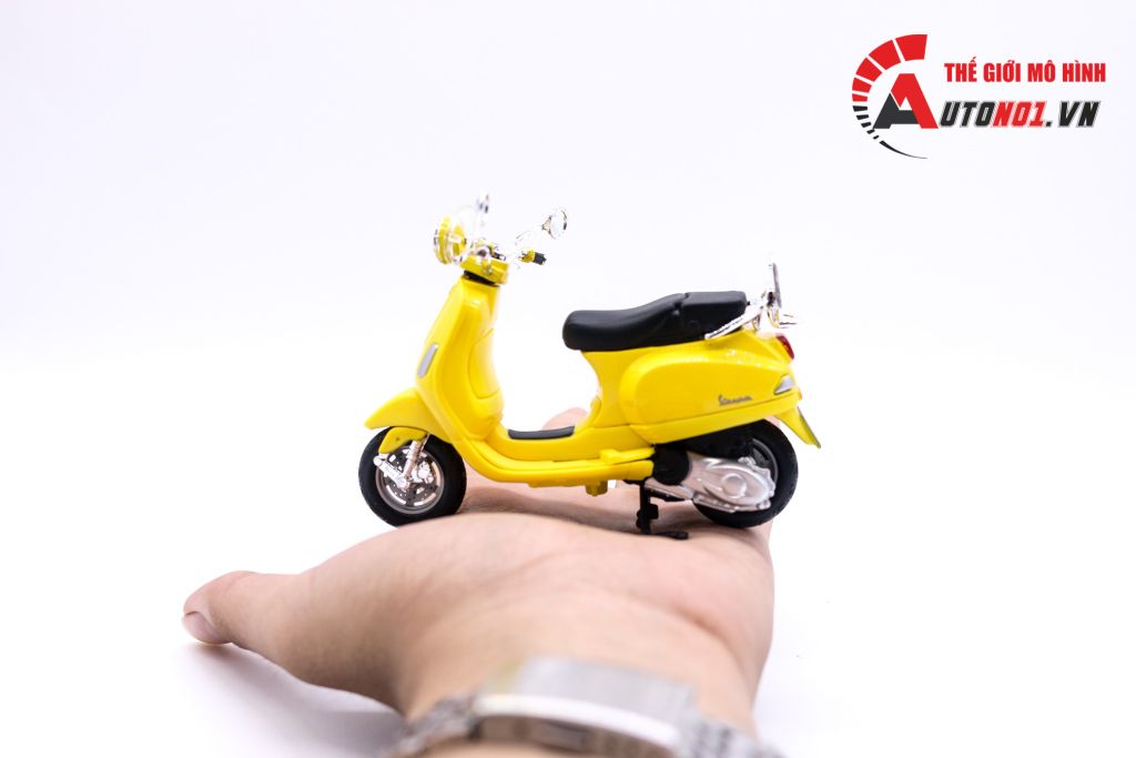 MÔ HÌNH XE VESPA LXV 2013 YELLOW 1:18 MAISTO 6840