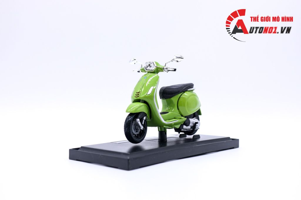 MÔ HÌNH XE VESPA SPRINT 150 ABS 2017 GREEN 1:18 MAISTO 6842