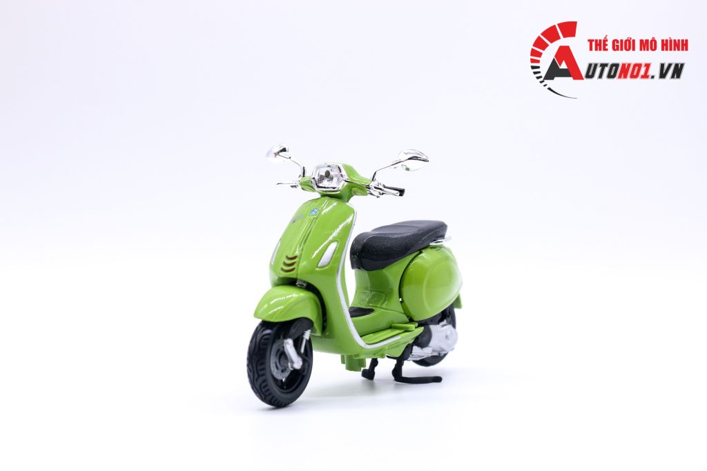 MÔ HÌNH XE VESPA SPRINT 150 ABS 2017 GREEN 1:18 MAISTO 6842