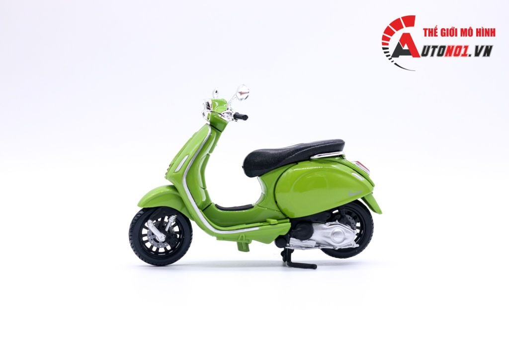 MÔ HÌNH XE VESPA SPRINT 150 ABS 2017 GREEN 1:18 MAISTO 6842