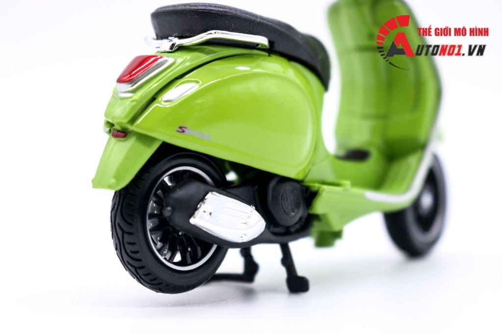 MÔ HÌNH XE VESPA SPRINT 150 ABS 2017 GREEN 1:18 MAISTO 6842