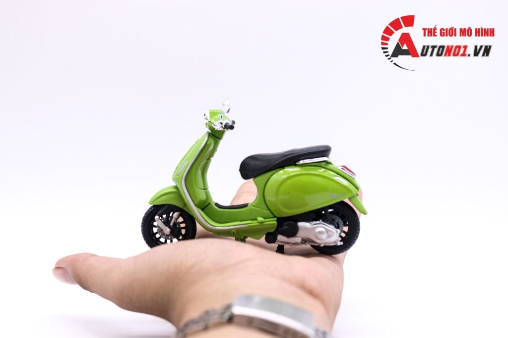 MÔ HÌNH XE VESPA SPRINT 150 ABS 2017 GREEN 1:18 MAISTO 6842