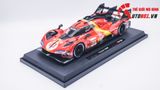  Mô hình xe Ferrari 499P 3.0L turbo V6 team Ferrari Corse #50 - #51 24h Le Mans 2023 18-16301 (#50) tỉ lệ 1:18 Bburago OT374 