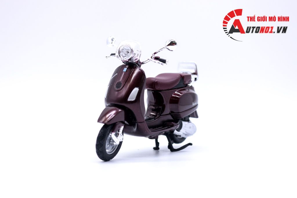 MÔ HÌNH XE VESPA LXV 2013 BROWN 1:18 MAISTO 6841