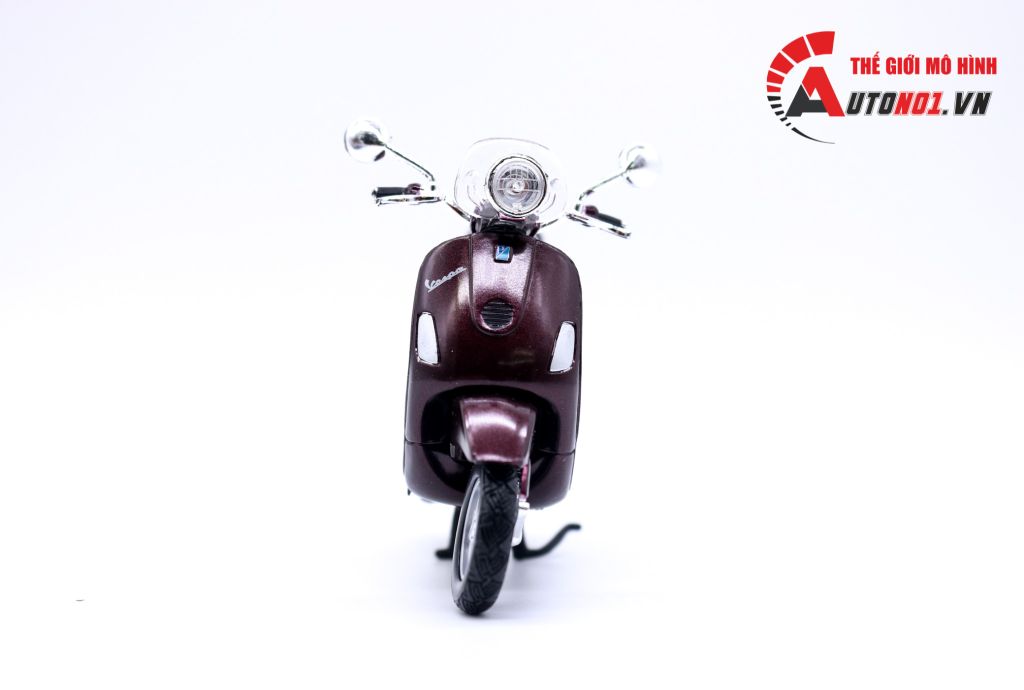 MÔ HÌNH XE VESPA LXV 2013 BROWN 1:18 MAISTO 6841