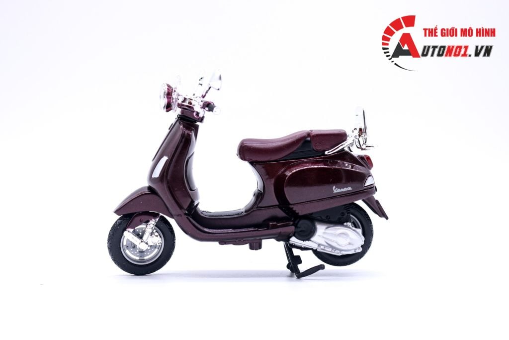 MÔ HÌNH XE VESPA LXV 2013 BROWN 1:18 MAISTO 6841