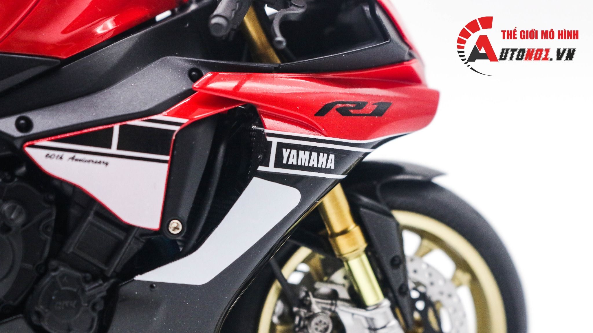  Mô hình xe Yamaha Yzf R1m Anniversary 60th 1:12 Tamiya D123g 