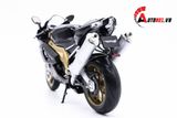  XE MÔ HÌNH MÔ TÔ APRILIA RSV 1000R FACTORY BLACK 1:10 WELLY 3708 