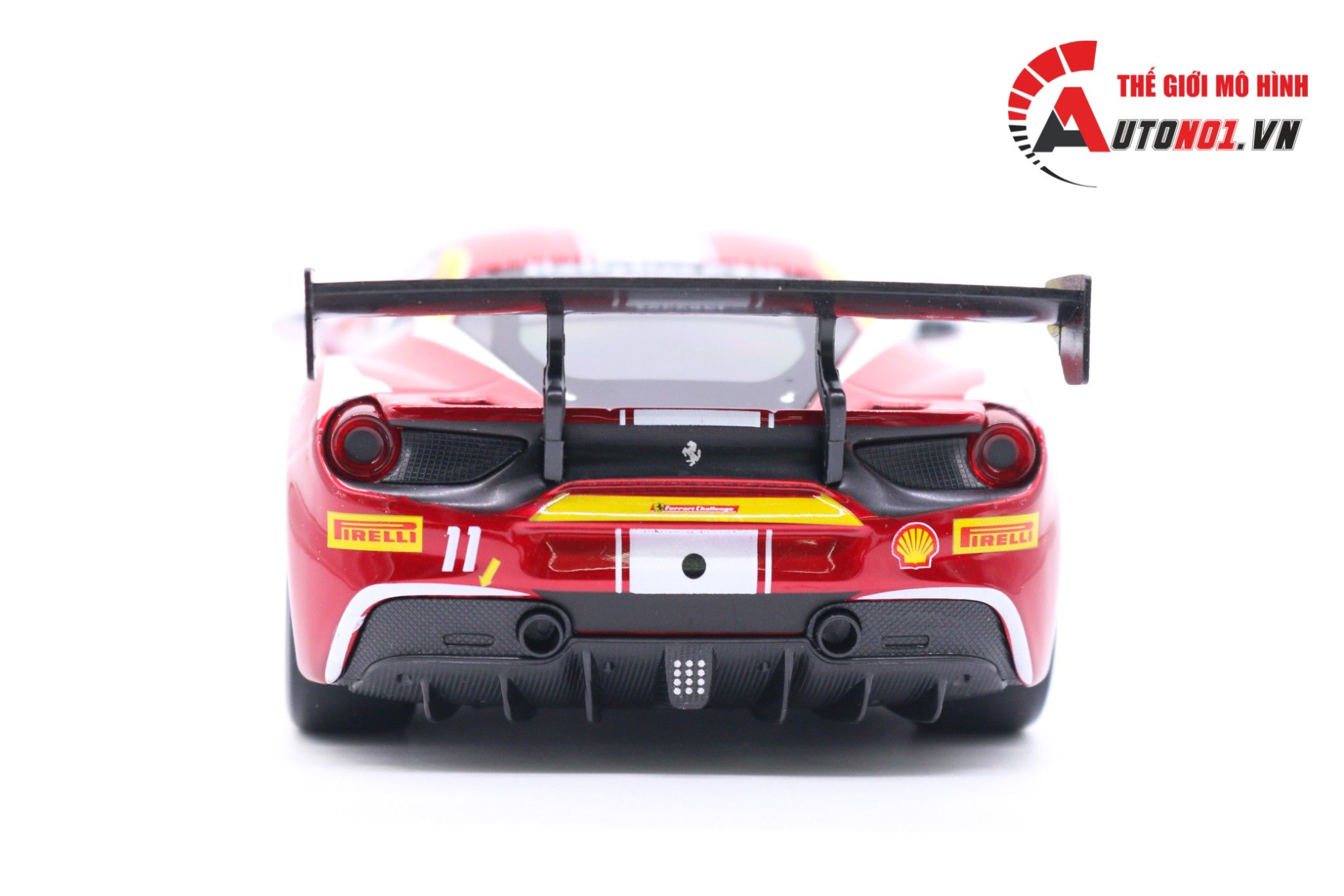  Mô hình xe Ferrari 488 Challenge 2017 red 1:24 Bburago 6843 