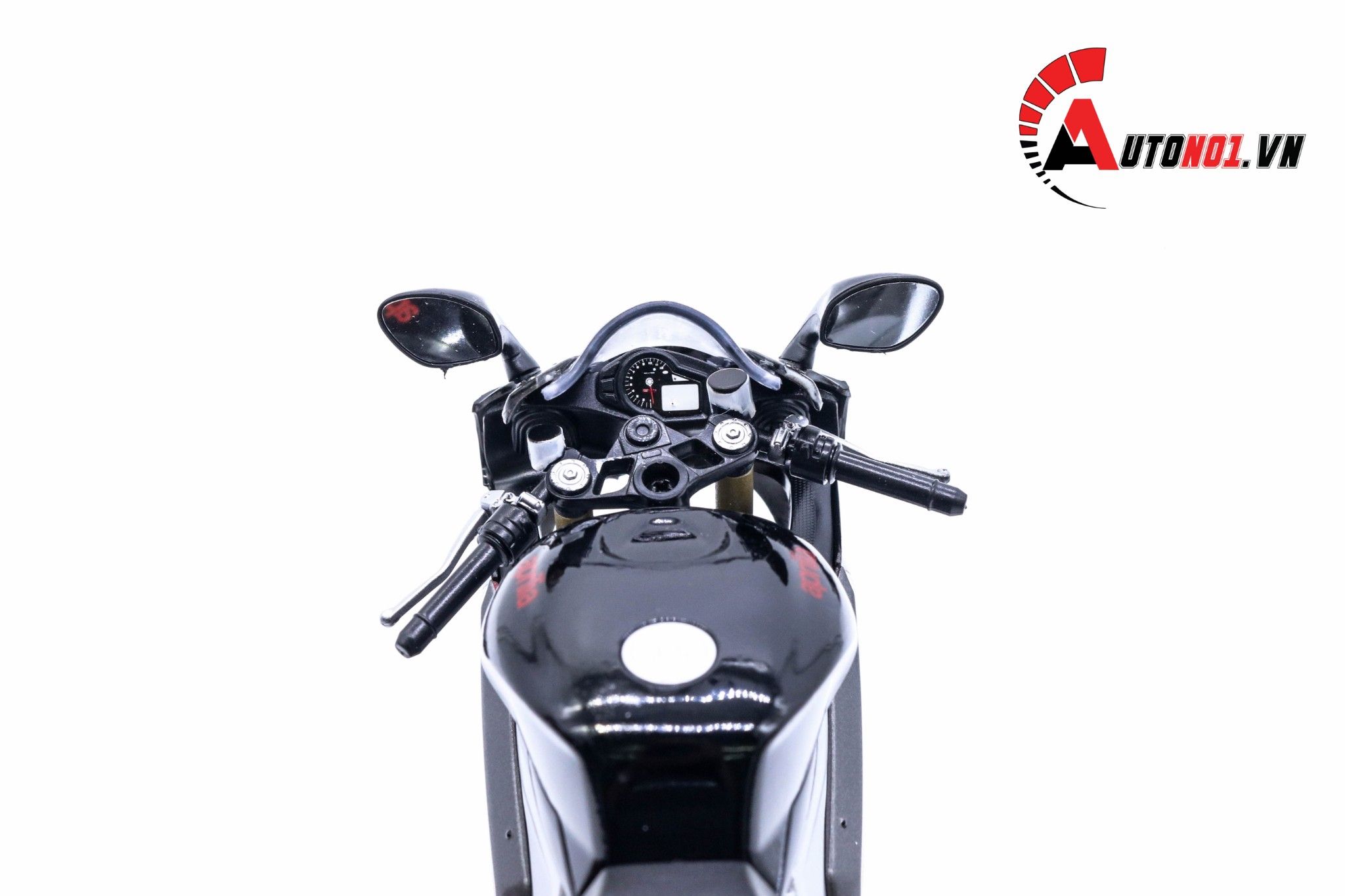  XE MÔ HÌNH MÔ TÔ APRILIA RSV 1000R BLACK 1:10 WELLY 3688 