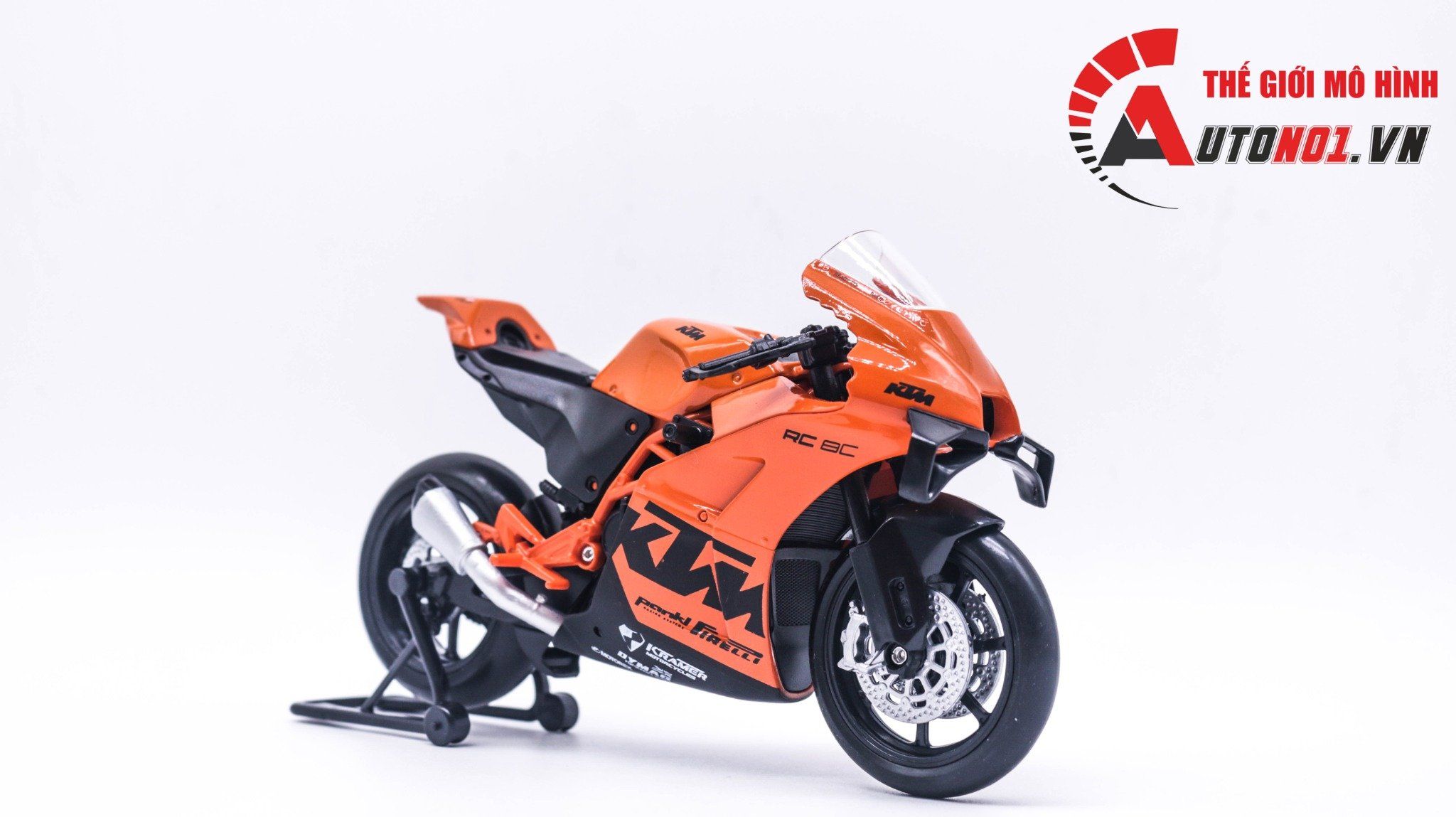  Mô hình xe KTM RC 8C tỉ lệ 1:12 Welly MT068 