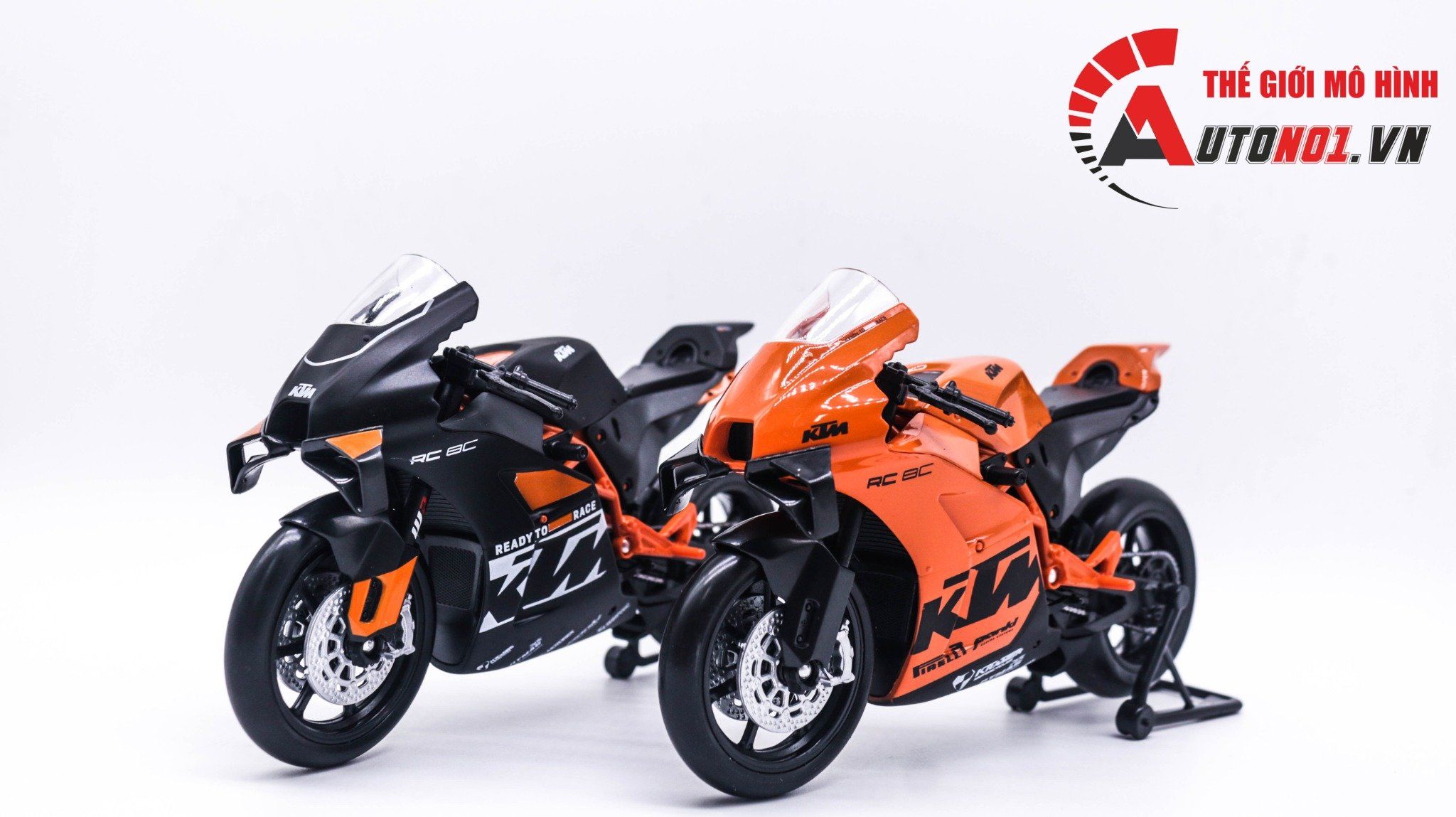  Mô hình xe KTM RC 8C tỉ lệ 1:12 Welly MT068 