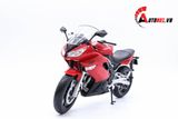  Mô hình xe mô tô Kawasaki Ninja 650R 2009 red tỉ lệ 1:10 Welly 1743 