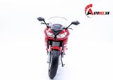  Mô hình xe mô tô Kawasaki Ninja 650R 2009 red tỉ lệ 1:10 Welly 1743 