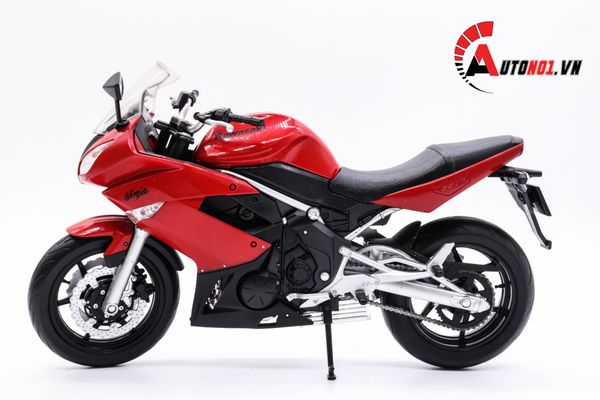 MÔ HÌNH XE MÔ TÔ KAWASAKI NINJA 650 2009 RED 1:10 WELLY 1743