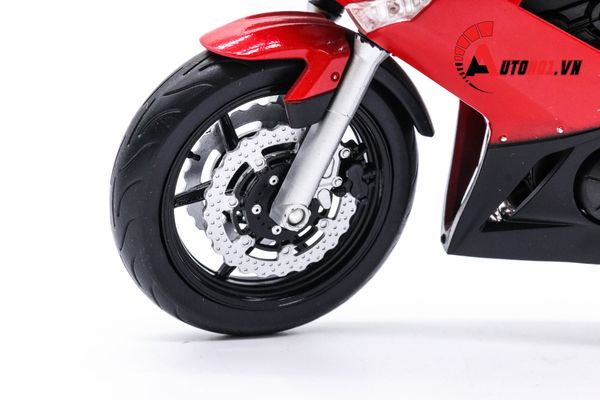 MÔ HÌNH XE MÔ TÔ KAWASAKI NINJA 650 2009 RED 1:10 WELLY 1743