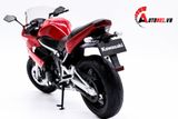  Mô hình xe mô tô Kawasaki Ninja 650R 2009 red tỉ lệ 1:10 Welly 1743 