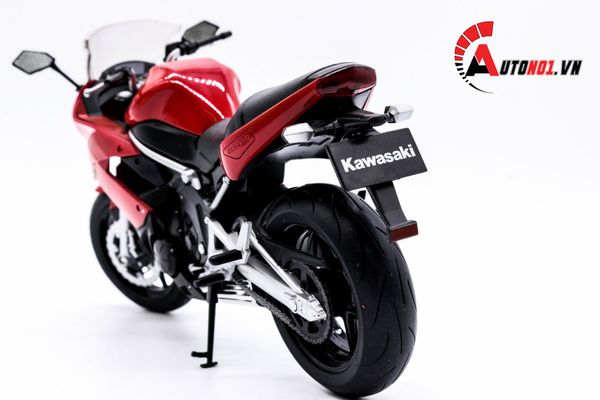 MÔ HÌNH XE MÔ TÔ KAWASAKI NINJA 650 2009 RED 1:10 WELLY 1743
