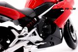  Mô hình xe mô tô Kawasaki Ninja 650R 2009 red tỉ lệ 1:10 Welly 1743 