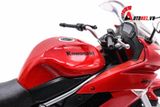  Mô hình xe mô tô Kawasaki Ninja 650R 2009 red tỉ lệ 1:10 Welly 1743 