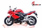  Mô hình xe mô tô Kawasaki Ninja 650R 2009 red tỉ lệ 1:10 Welly 1743 