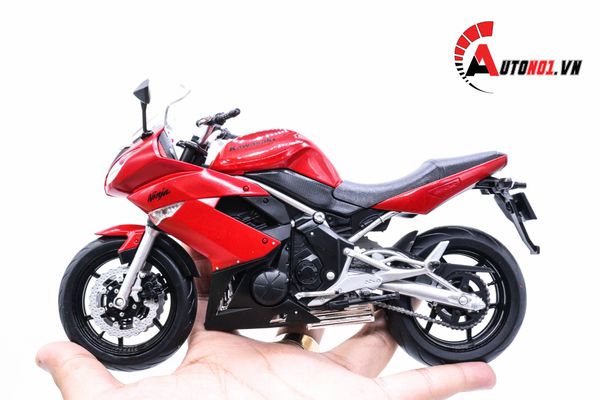 MÔ HÌNH XE MÔ TÔ KAWASAKI NINJA 650 2009 RED 1:10 WELLY 1743