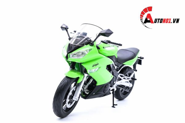 MÔ HÌNH XE MÔ TÔ KAWASAKI NINJA 650 2009 GREEN 1:10 WELLY 1744