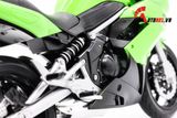  Mô hình xe mô tô Kawasaki Ninja 650R 2009 green tỉ lệ 1:10 Welly 1744 