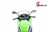  Mô hình xe mô tô Kawasaki Ninja 650R 2009 green tỉ lệ 1:10 Welly 1744 