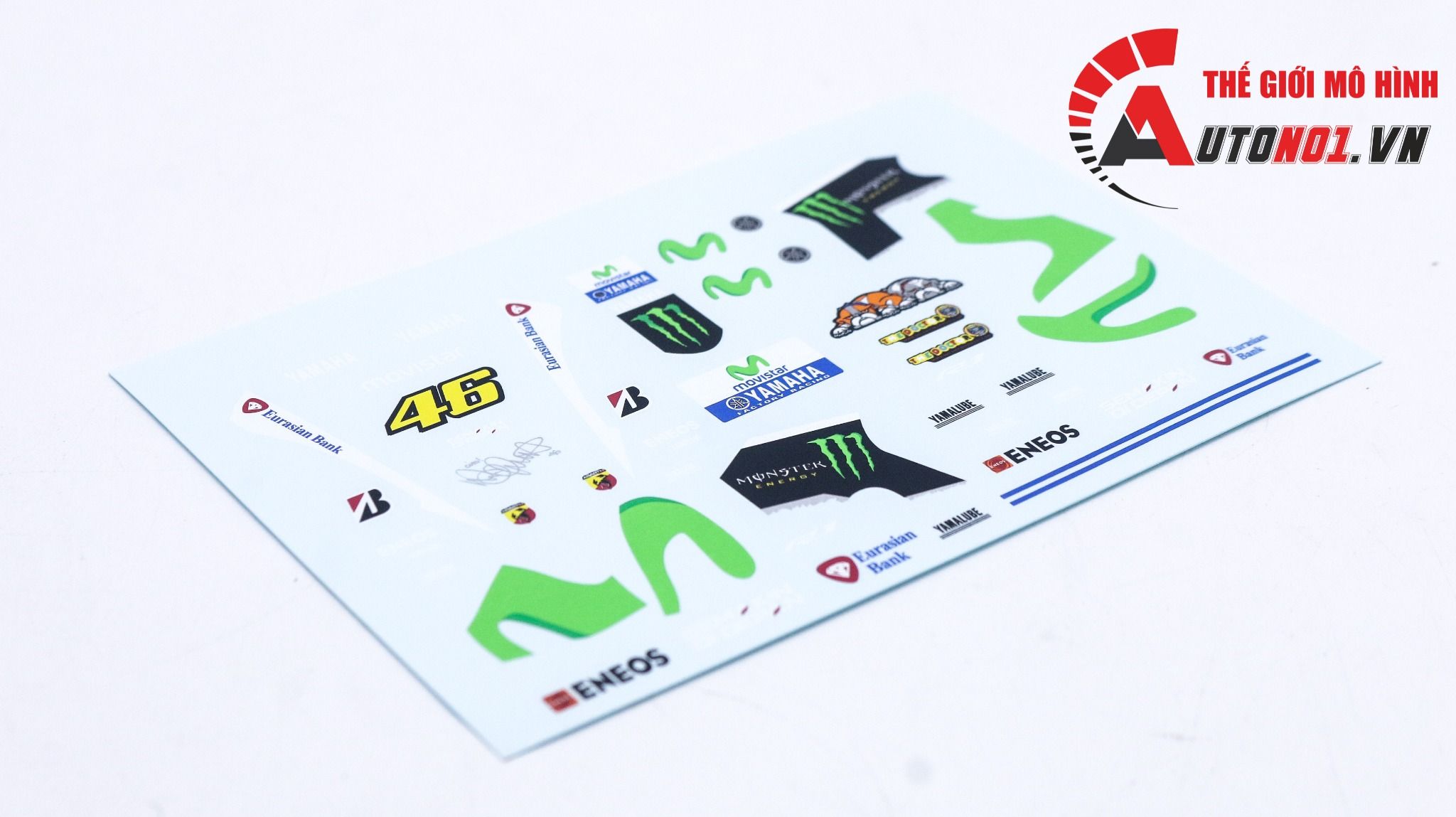  Decal nước Yamaha YZF-R1M 1:12 DC143 