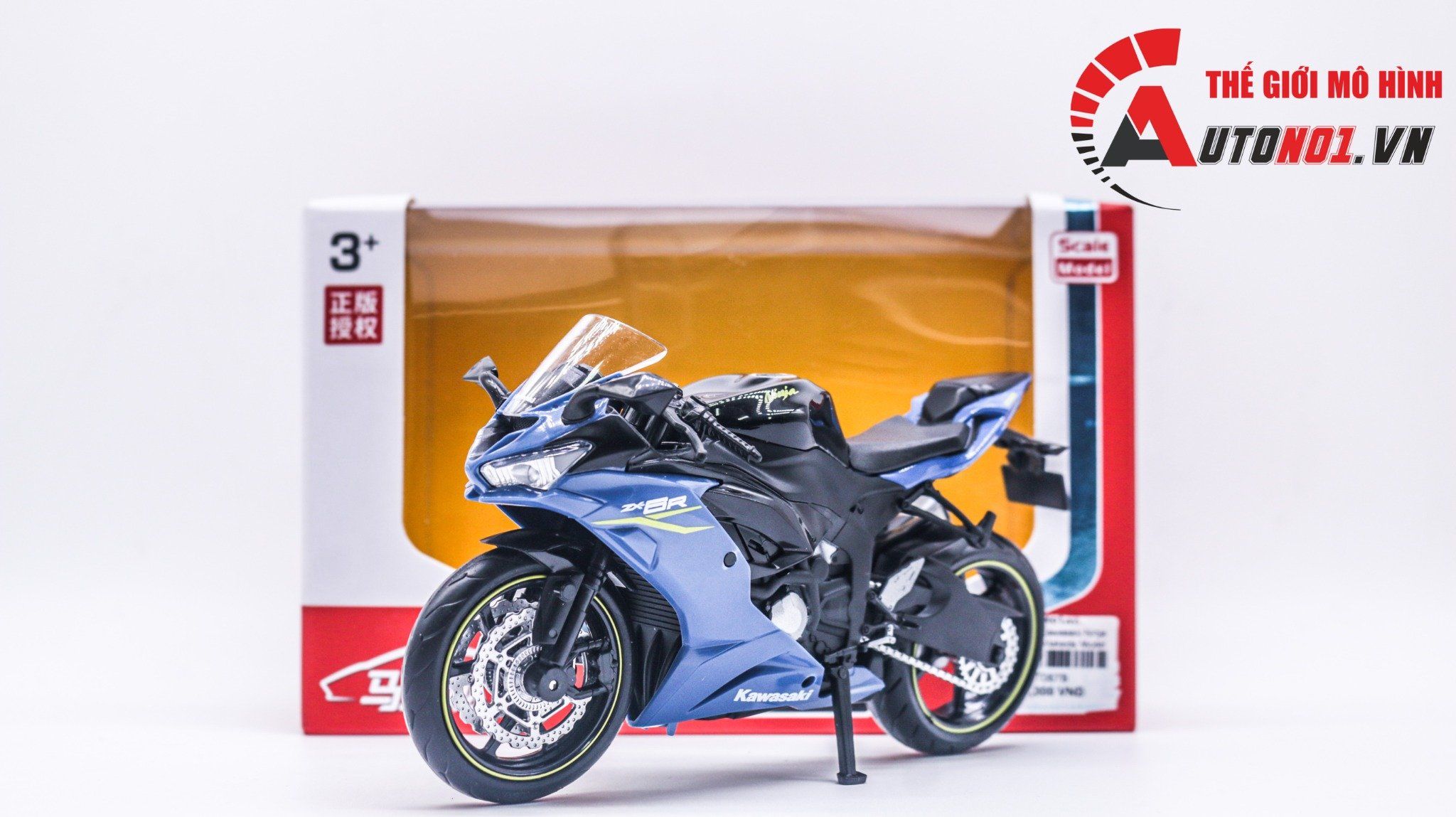  Mô hình xe Kawasaki Ninja ZX-6R 1:12 Makeda Model MT067 