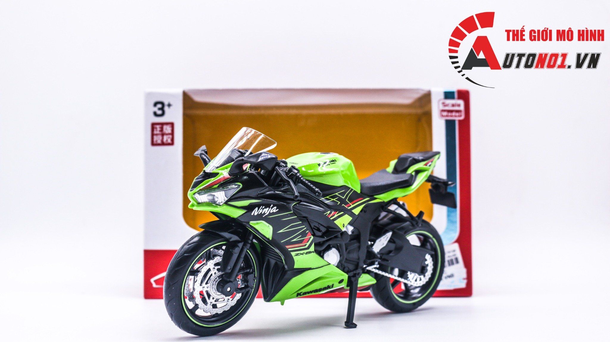  Mô hình xe Kawasaki Ninja ZX-6R 1:12 Makeda Model MT067 