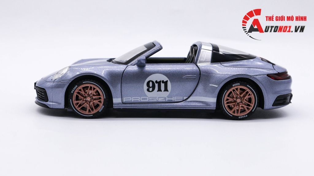 MÔ HÌNH XE PORSCHE 911 TARGA 4S GRAY 1:32 NEWAO 7890