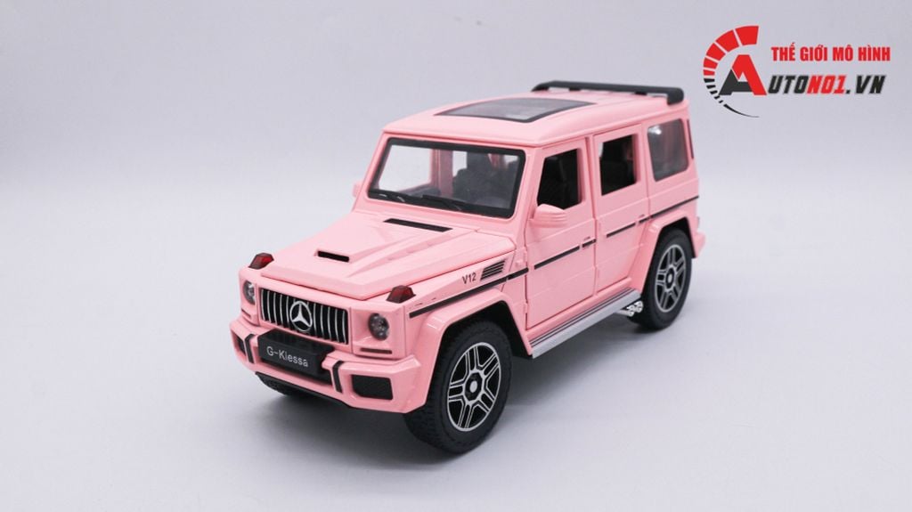 MÔ HÌNH XE MERCEDES G-KLESSA G63 V12 PINK 1:24 CHE ZHI 7888