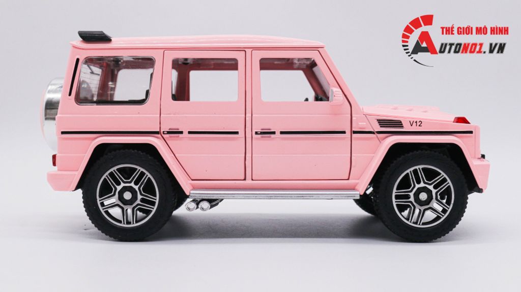 MÔ HÌNH XE MERCEDES G-KLESSA G63 V12 PINK 1:24 CHE ZHI 7888