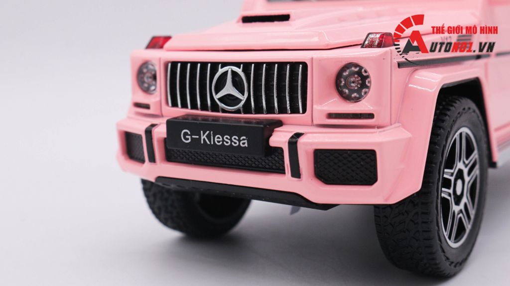 MÔ HÌNH XE MERCEDES G-KLESSA G63 V12 PINK 1:24 CHE ZHI 7888