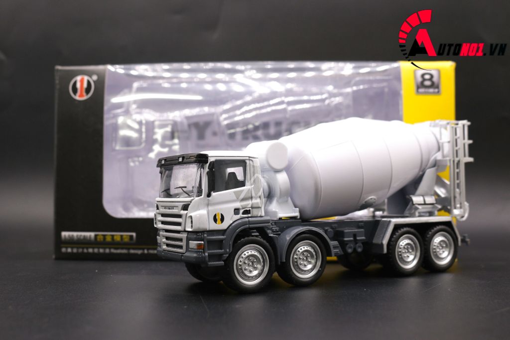 MÔ HÌNH XE TRỘN BÊ TÔNG WHITE 1:50 HYTRUCK 7601