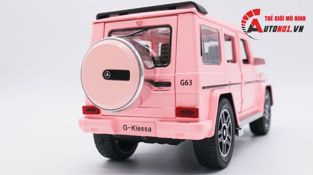 MÔ HÌNH XE MERCEDES G-KLESSA G63 V12 PINK 1:24 CHE ZHI 7888