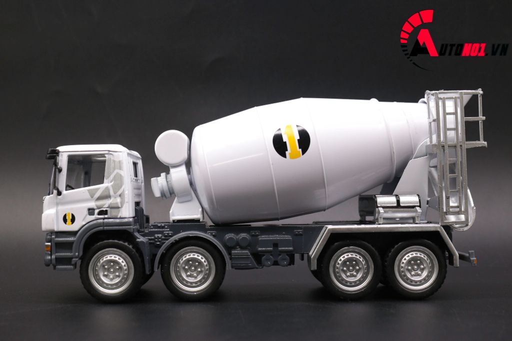 MÔ HÌNH XE TRỘN BÊ TÔNG WHITE 1:50 HYTRUCK 7601