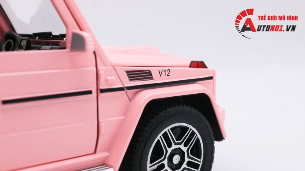 MÔ HÌNH XE MERCEDES G-KLESSA G63 V12 PINK 1:24 CHE ZHI 7888