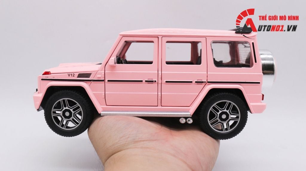 MÔ HÌNH XE MERCEDES G-KLESSA G63 V12 PINK 1:24 CHE ZHI 7888