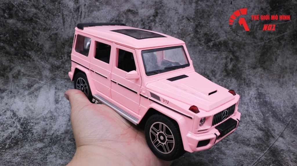 MÔ HÌNH XE MERCEDES G-KLESSA G63 V12 PINK 1:24 CHE ZHI 7888