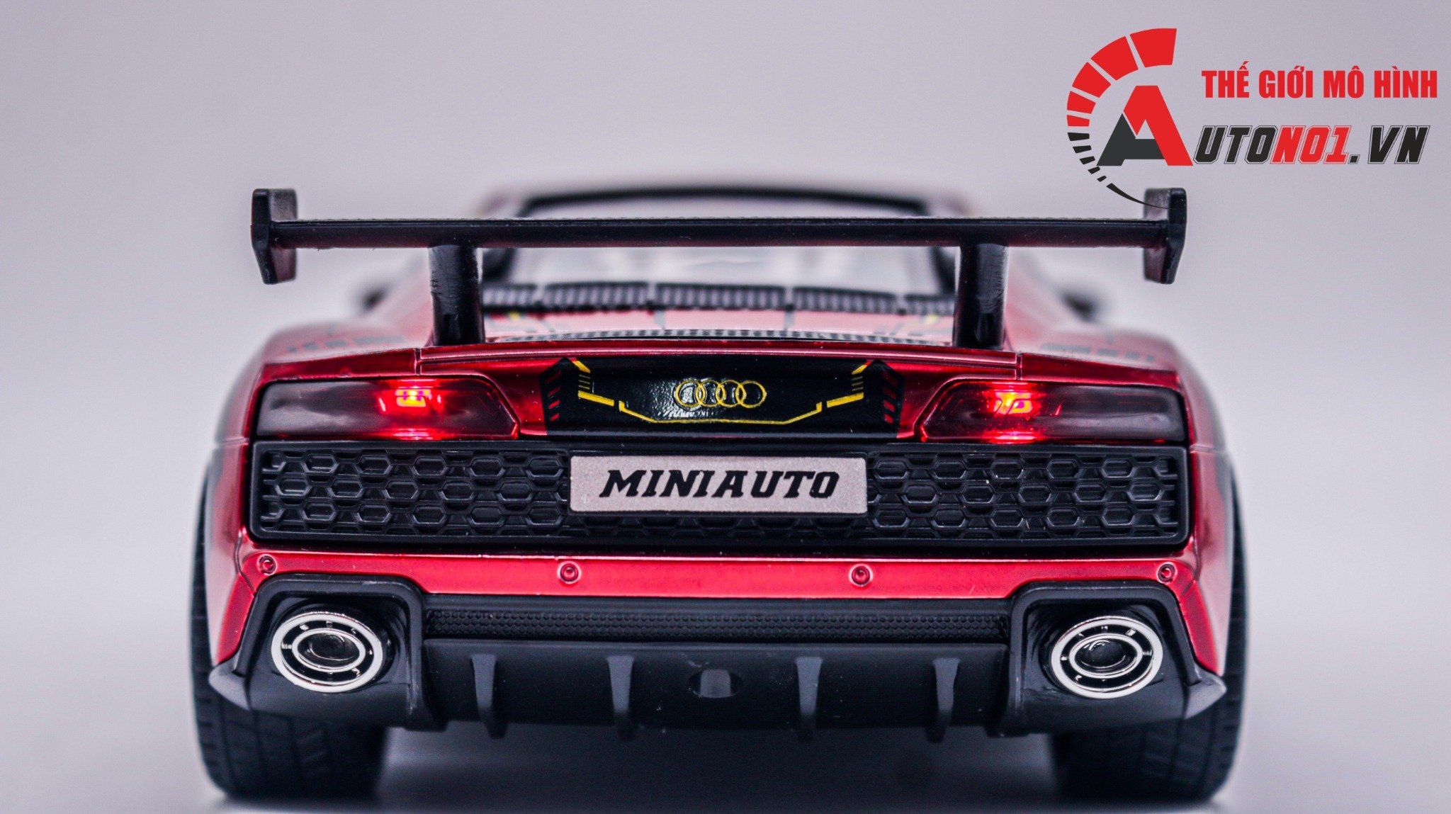  Mô hình xe Audi R8 V10 full open , đánh lái được tỉ lệ 1:24 Miniauto OT354 