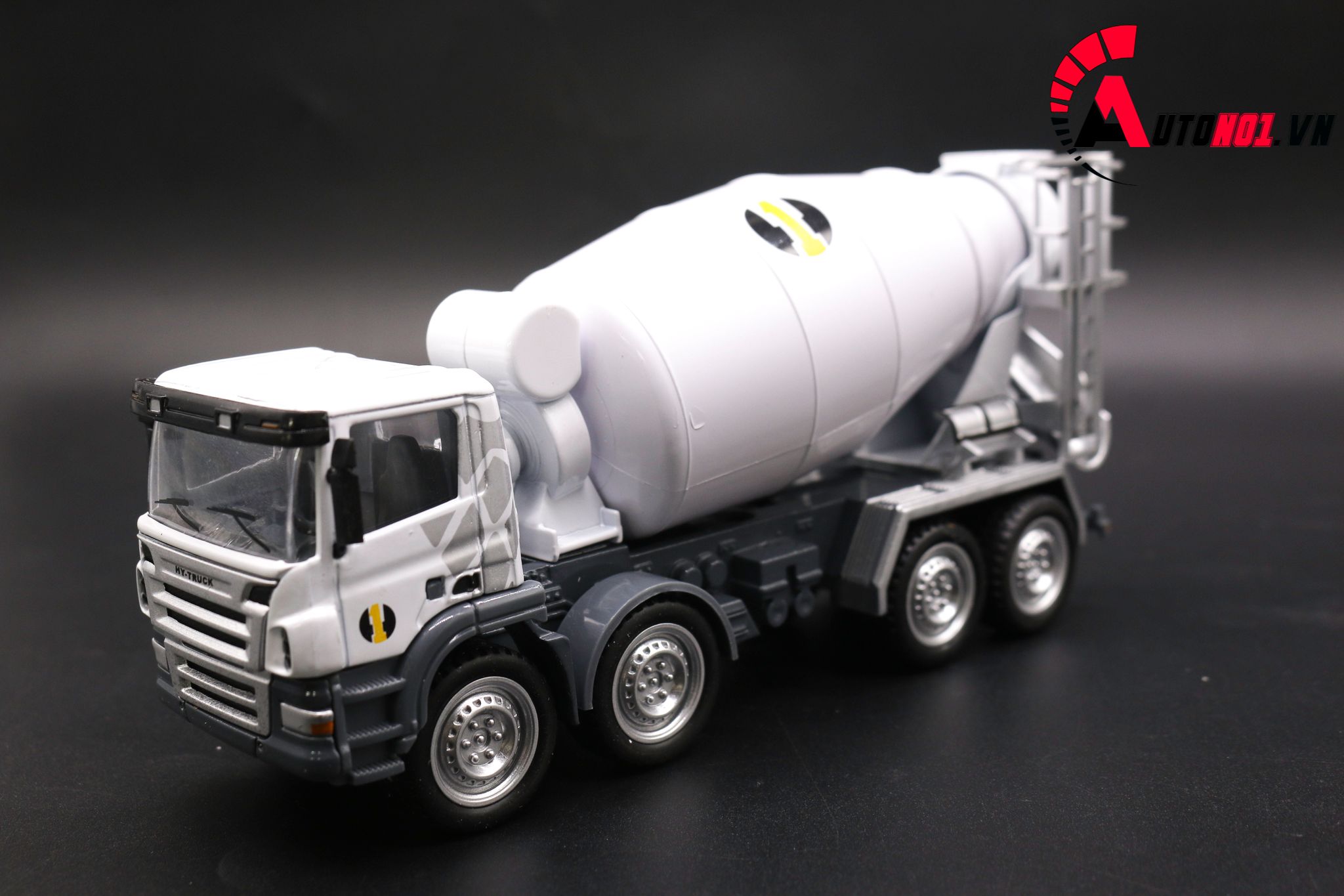  Mô hình xe trộn bê tông white 1:50 hytruck 7601 