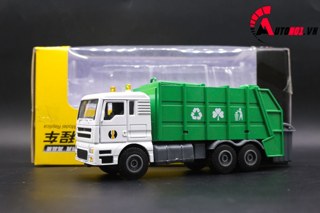 MÔ HÌNH XE RÁC GREEN 1:50 HUAYI ALLOY 7640