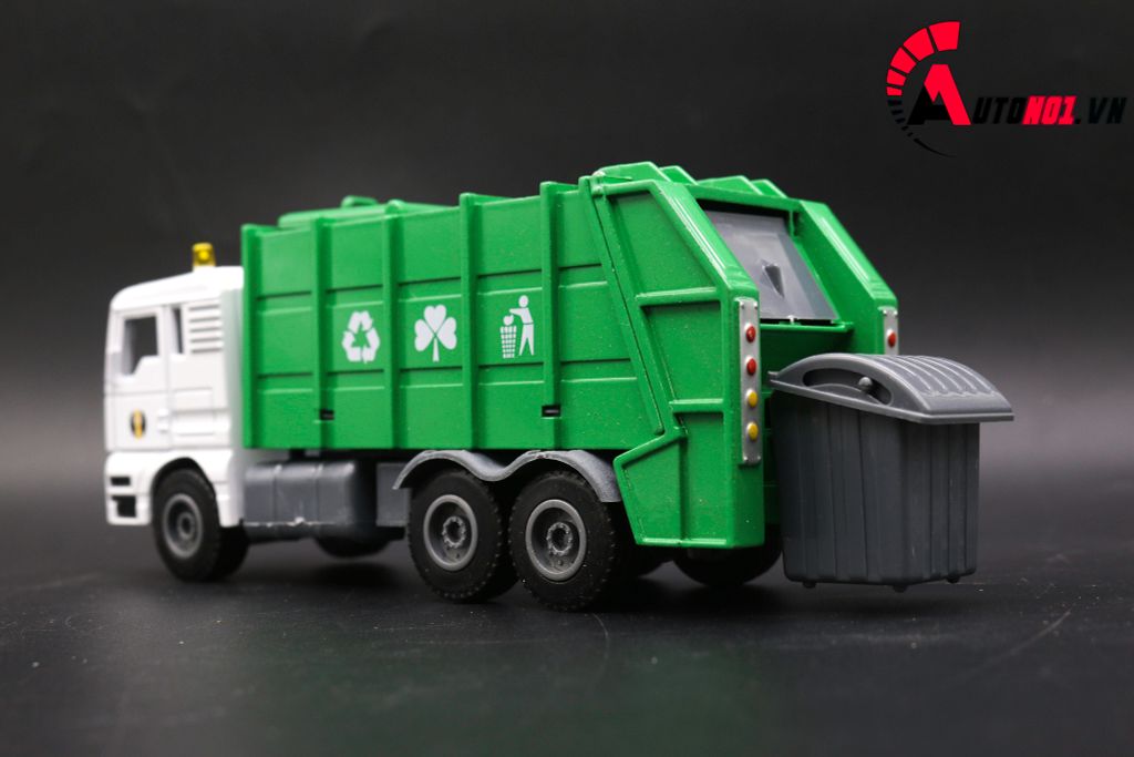 MÔ HÌNH XE RÁC GREEN 1:50 HUAYI ALLOY 7640